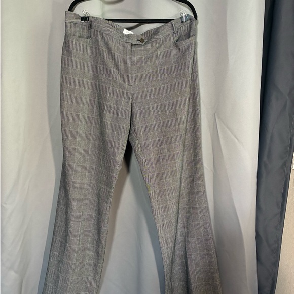 Calvin Klein Men's Gray Checkered Dress Pants - Picture 1 of 6